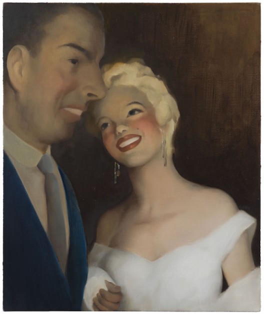 CHEN Ke “1955·New York ·29 Years Old ·With DiMaggio”, 2016 Oil on canvas 50 x 60 cm Photo: Yang Chao Studio Courtesy Galerie Perrotin