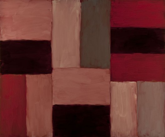 肖恩·斯库利，《红楼》，亚麻布面油画，2012 Sean Scully，Red Chamber，oil on linen，2012