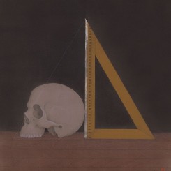 曾志钦，《测量行为》，绢本设色，50×40cm，2015