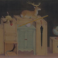 曾志钦，《迷局》，绢本设色，127×200cm，2016