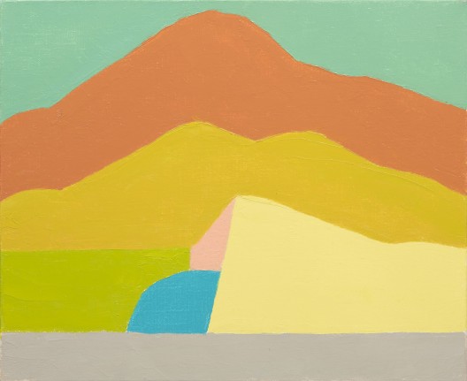 Etel Adnan, untitled, oil on canvas, 38 x 46 cm. Gallerie Lelong. Photo courtesy Contemporary Istanbul