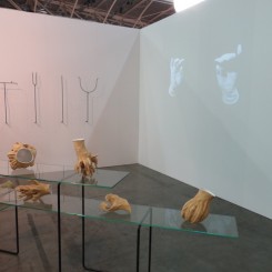 installation shot Pauline M'Barek at Galerie Rehbein (Cologne and Brussels), Artissima 2016
