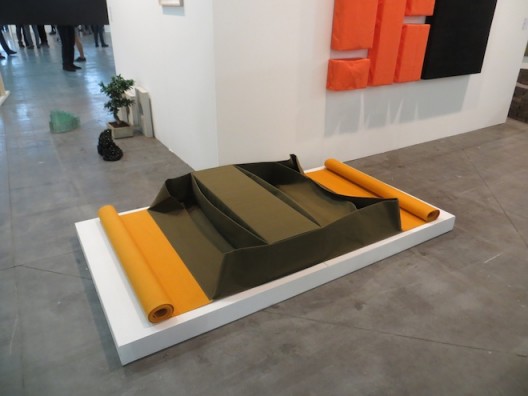 installation shot Franz Erhard Walther at Jocelyn Wolff (Paris), Artissima 2016