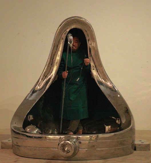 奚建军(中国), 《拯救》,2016年10月23日,丹麦文化中心。摄影:依子雷 / XI Jianjun, China.