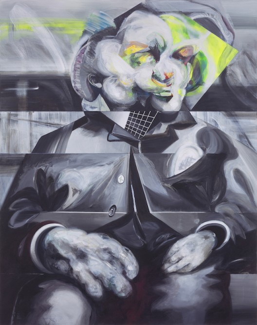 大象 Elephant 2016 布面丙烯、油漆、马克笔、粉笔、蜡笔 acrylic, varnish, marker, crayon, oil crayon on canvas 190×150cm