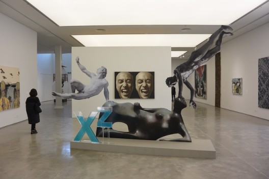 (foreground) XU ZHEN - PRODUCED BY MADEIN COMPANY Xu Zhen - produced by MadeIn Company, “ Eternity, Reclining Woman: Elbow, Othryades the Dying Spartan, Adorant”, 2016, 342.4*504.6*100cm (135