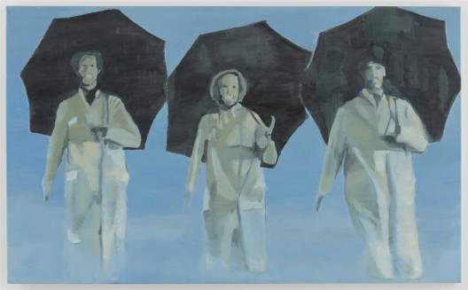 吕克·图伊曼斯，《雨中曲》，布面油画，90.2 × 148 cm，1996（图片由伦敦/纽约大卫·茨维尔纳画廊提供）/ Luc Tuymans, “Singing in the Rain”, oil on canvas, 90.2 × 148 cm, 1996. Courtesy David Zwirner, New York/London.