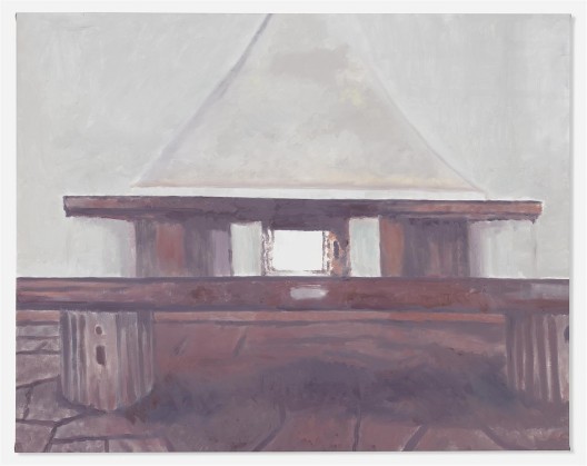吕克·图伊曼斯,《蔑视》,布面油画,112.4 × 142.6 cm,2015(图片由伦敦/纽约大卫·茨维尔纳画廊提供)/ Luc Tuymans, “Le Mépris”, oil on canvas, 112.4 × 142.6 cm, 2015. Courtesy David Zwirner, New York/London..