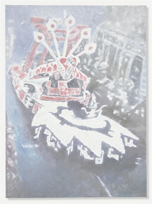 吕克·图伊曼斯,《科尔索I》,布面油画,250.8 × 184.5 cm,2015(图片由伦敦/纽约大卫·茨维尔纳画廊提供)/ Luc Tuymans, “Corso I”, oil on canvas, 250.8 × 184.5 cm, 2015. Courtesy David Zwirner, New York/London.