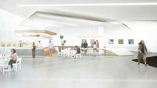 Preliminary rendering of Museum MACAN’s café/restaurant and public area; by MET Studio Design Ltd.