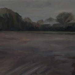 George Shaw Study for Landscape with Fuck All, 2015