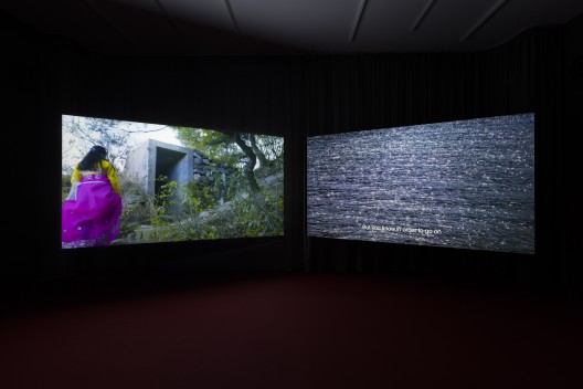 Im Heung-soon, “Bukhansan/Bukhangang”, 2015-2016, HD, 2-channel video, 5.1 Ch sound, duration: 28:12 min, edition of 5 (image courtesy the artist and Esther Schipper)