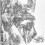 陳浚豪 Chen Chun-Hao，臨摹明吳彬《山水圖》Imitating Pine Lodge Amid Tail Mountains by Wu Bin, Ming Dynasty，2015. 不鏽鋼蚊釘、畫布、木板 Mosquito nail, canvas, and wood，340 x 110 cm (image courtesy the artist and Tina Keng Gallery)