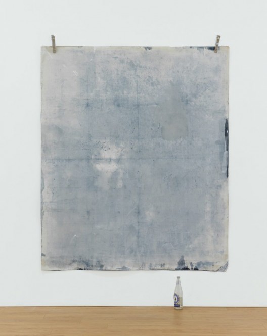 Jeremy Everett, "Auto Exposure #1 (Ap Lei Chau)", Cyanotype on canvas, 196 x 166 cm, 2015 杰里米·埃弗雷特，《自动曝光#1(鸭脷洲)》，蓝印、帆布，196 x 166 cm，2015