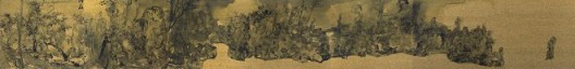 郑力，《狮子林全图》，水墨 金笺，45.5 x 371 cm ，2016（图片由艺术家及汉雅轩提供） ZHENG Li, 