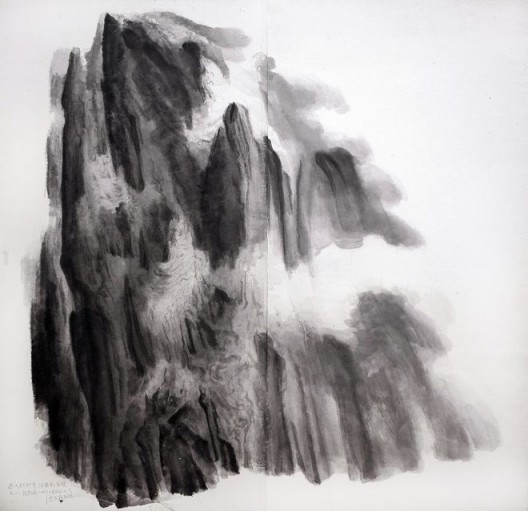 徐龙森，《杜甫诗意图之二》，水墨纸本，150 x 147 cm，2010（图片由艺术家提供） XU Longsen, “Poetic Spirit of Du Fu No. 2”, Ink on Paper, 150 x 147 cm, 2010 (Image Courtesy of the Artist)