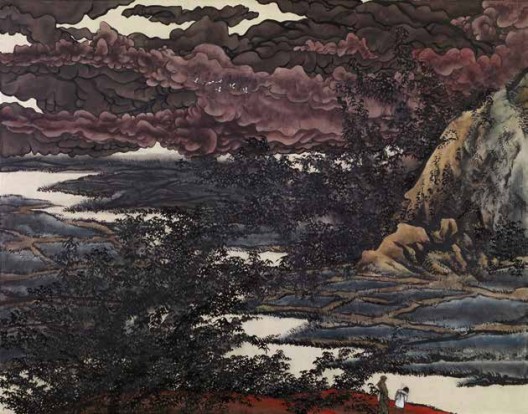 《芥子园2》，绢本工笔重彩，110×150 cm，2011