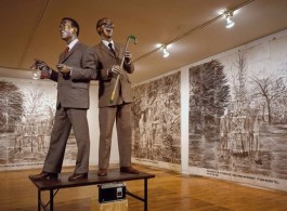 The Singing Sculpture, Sonnabend Gallery, New York, 1991. © 2017 Gilbert & George