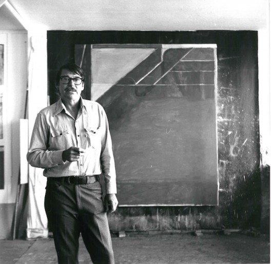 Richard Diebenkorn at his studio in Santa Monica 1972. Photo Gilbert Lloyd. Copyright Marlborough Fine Art
