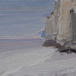 Gao Xiang, "Silent Cliffs 6", acrylic on canvas, 40 x 30cm 2014 (image courtesy the artist and Katrine Levin Galleries)
