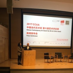 2017CCAA中国当代艺术奖第六届艺术评论奖新闻发布会（CCAA主席刘栗溧、CCAA创办人乌利·希克）