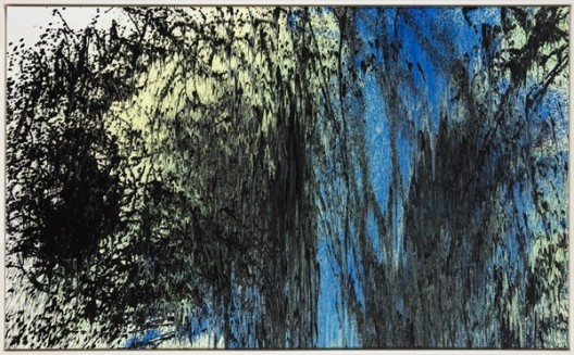 Hans Hartung, T1988-E20, 1988, Acrylic on canvas, 159 x 255 x 6 cm (62 5/8 x 100 3/8 x 2 3/8 in.) © Hans Hartung / ADAGP, Paris 2018. hh_1988_t1988-e20_09728_e