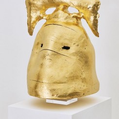 Goldener T-Träger, 90 x 40 x 50 cm, 24 Karat Gold Leaf, Ceramic, 2018 (2)