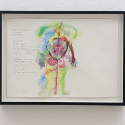 José María Sicilia（何塞·玛利亚·西西利亚）, el pájaro parlante, 2017, papier coton, aquarelle et crayon graphite / Cotton paper, watercolour and graphite（绵纸、水彩和石墨）, 51 x 36 cm / 20 1/8 x 14 1/8 inches, 43 x 58 cm / 16 7/8 x 22 7/8 inches (framed/encadré). Courtesy de l'artiste et de la / of the artist and Galerie Chantal Crousel, Paris（图片由艺术家和Chantal Crousel画廊巴黎提供） Photo（摄影）： Florian Kleinefenn