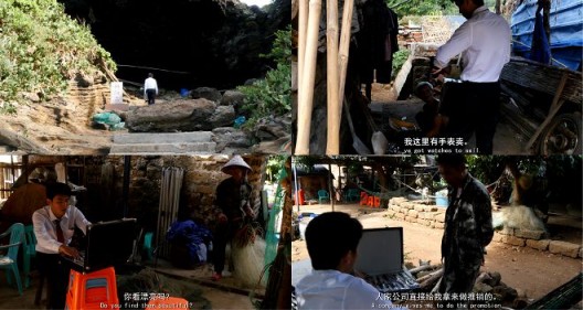 蔡回,《手表》,行为录像,10分钟47秒,2016(作品由艺术家及亚洲当代艺术空间提供) Cai Hui, “Watches”, performance, 10'47