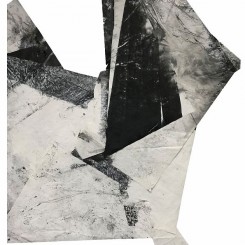 郑重宾，《行进中形态》，墨 丙烯 宣纸，170 x 141 cm，2018
Zheng Chongbin, Shape Over Time, Ink and acrylic on xuan paper, 170 x 141 cm, 2018