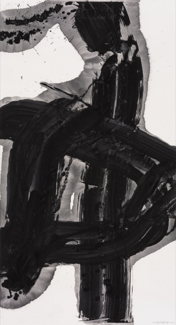 Wang Dongling, Spirit of Sea, 2017, Ink on xuan paper, 181 x 97 cm 王冬龄, 海魂, 2017, 纸本水墨