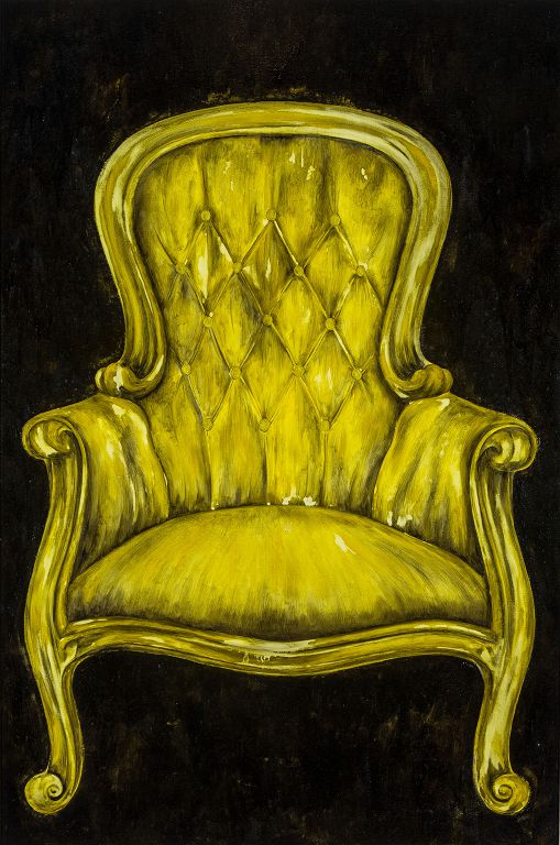 董金玲,《荣耀No.2》,布面油画,155×105 cm,2018
