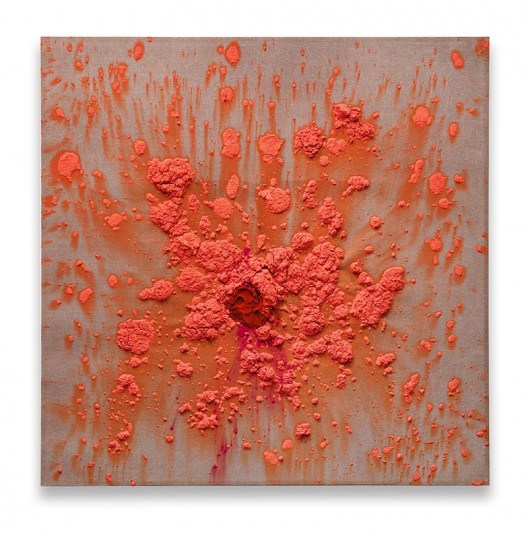 Bosco Sodi, untitled, 2017. Mixed media on canvas, 186×186 cm