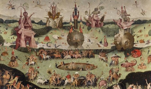 Contemporary follower of Hieronymus Bosch, The Garden of Earthly Delights, c. 1515 Private collection. Courtesy Nicholas Hall and David Zwirner.
