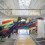Katharina Grosse, o.T., Gary M. Sumers Recreation Center, Washington University, St. Louis, MO, 2016, acrylic on wall, 1,242 x 2,777 cm. Foto: Jean Paul Torno. Copyright: © Katharina Grosse und VG Bild-Kunst Bonn, 2016. Courtesy: KÖNIG Gallery