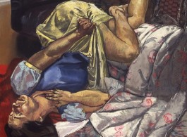 Paula Rego, “Snow White Swallows the Poisoned Apple” , 1995. Pastel on board, 170 x 150 cm.
宝拉·雷戈，“白雪公主吞下毒苹果”，1995，木板上色粉，170 x 150 cm
