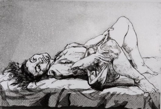 Paula Rego, “Untitled” , 1999. Etching, 19.6 x 29.2 cm. 宝拉·雷戈，“无题”，1999，蚀刻，19.6 x 29.2 cm