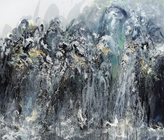 Maggi Hambling, Wall of water 5, oil on canvas, 198 x 226 cm, 2011 (image courtesy the artist and Marlborough Gallery)