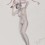 马歇尔·雷斯，《著名的粉色天空的舞蹈》，纸上综合材料， 48 × 36 cm，2015Martial Raysse, "The Famous Pink Sky Dance", mixed media on paper,  48 × 36 cm, 2015