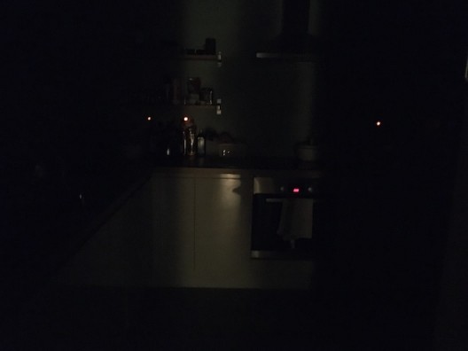 Kitchen at nightfall © Claire Kerr 2020