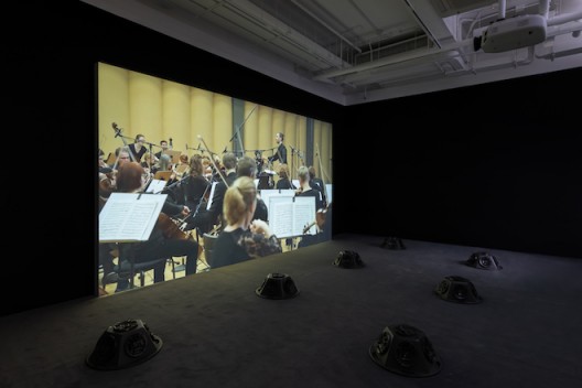 Samson Young, Muted Situations #22: Muted Tchaikovsky’s 5th 2018 45 min. Courtesy of the artist Installation view, 2019. Image: Winnie Yeung @ iMAGE28 Courtesy of M+, Hong Kong