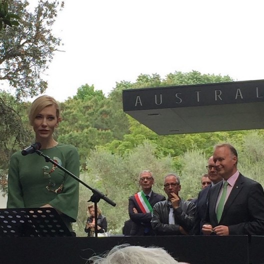 Cate Blanchett at the opening of the opening of the Australian Pavilion, Venice, May 2015