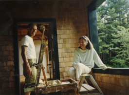 Ada and Alex Katz in Maine，1990 亚历克斯·卡茨与妻子艾达在缅因州，1990