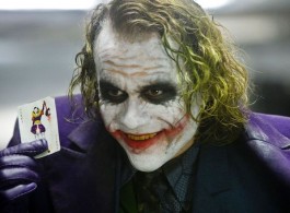 Heath Ledger as The Joker in Christopher Nolan's 2008 film The Dark Knight