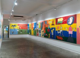 Installation view (third) floor) of Will Thurman ‘Life Paintings, Volume 1: 2015-2020’ (image courtesy the artist and Galerie Quyhn)