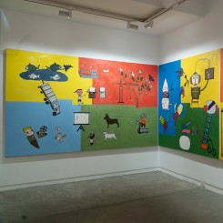 Installation view (third floor) of Will Thurman ‘Life Paintings, Volume 1: 2015-2020’ (image courtesy the artist and Galerie Quynh)