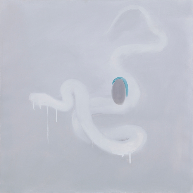 09Zan-Jbai_Snake-Game-ZAJB11019_2011_Oil-on-canvas_70x70cm