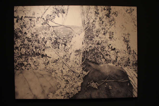 Zhao Xuebing, “Central Park #11,” oil on canvas, 120 x 160 cm, 2013 (Photo courtesy of Sarah Harper).