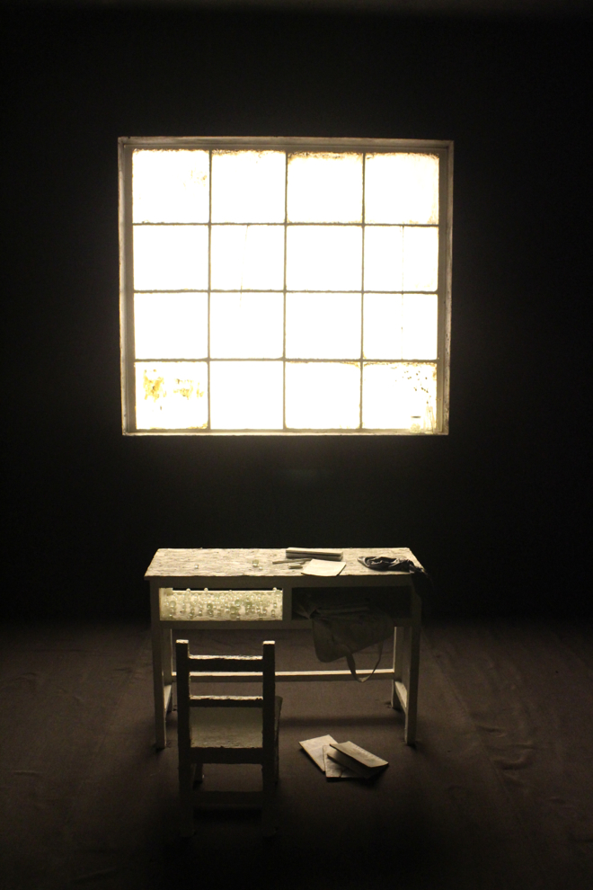 Yang Yongliang, “Déjà vu,” installation, acrylic on lightbox, dimensions variable, 2013 (Photo courtesy of Sarah Harper).