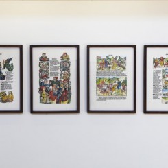 邱志杰, 《笑之书》，版画30幅中之8幅，每幅45 x 79厘米，版权：常青画廊，圣吉米那诺／北京／ 穆琳, 摄影：孟伟